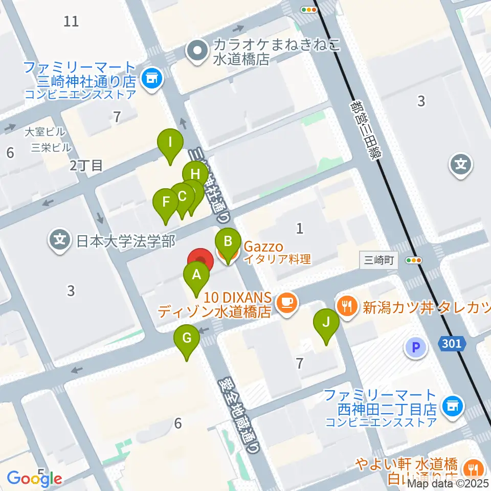 SAY YOU LAB周辺のファミレス・ファーストフード一覧地図