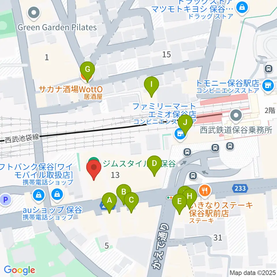 サウンドオフィス・コア周辺のファミレス・ファーストフード一覧地図