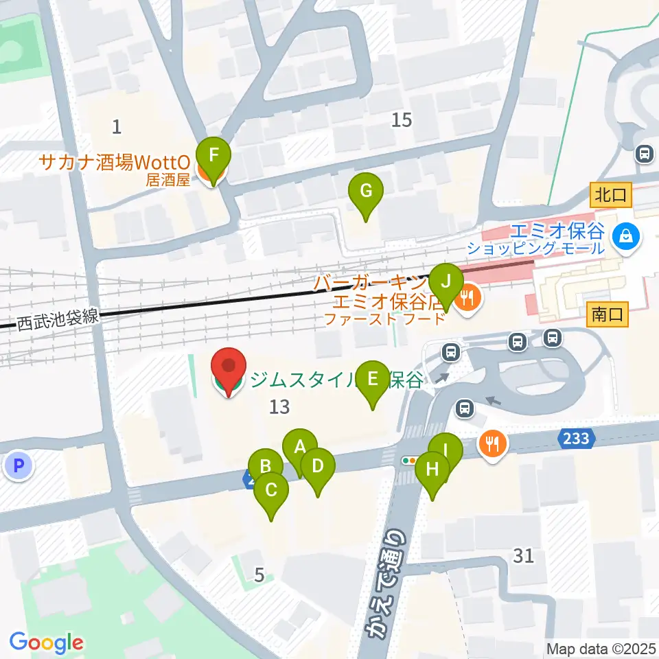 サウンドオフィス・コア周辺のファミレス・ファーストフード一覧地図