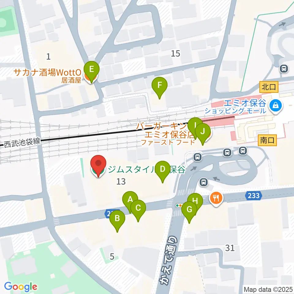 サウンドオフィス・コア周辺のファミレス・ファーストフード一覧地図