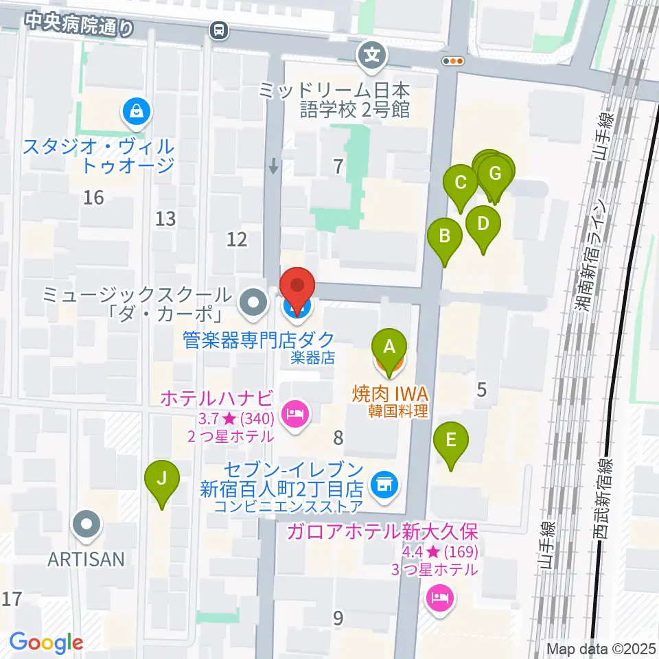 スペースDo(ドゥ)周辺のファミレス・ファーストフード一覧地図