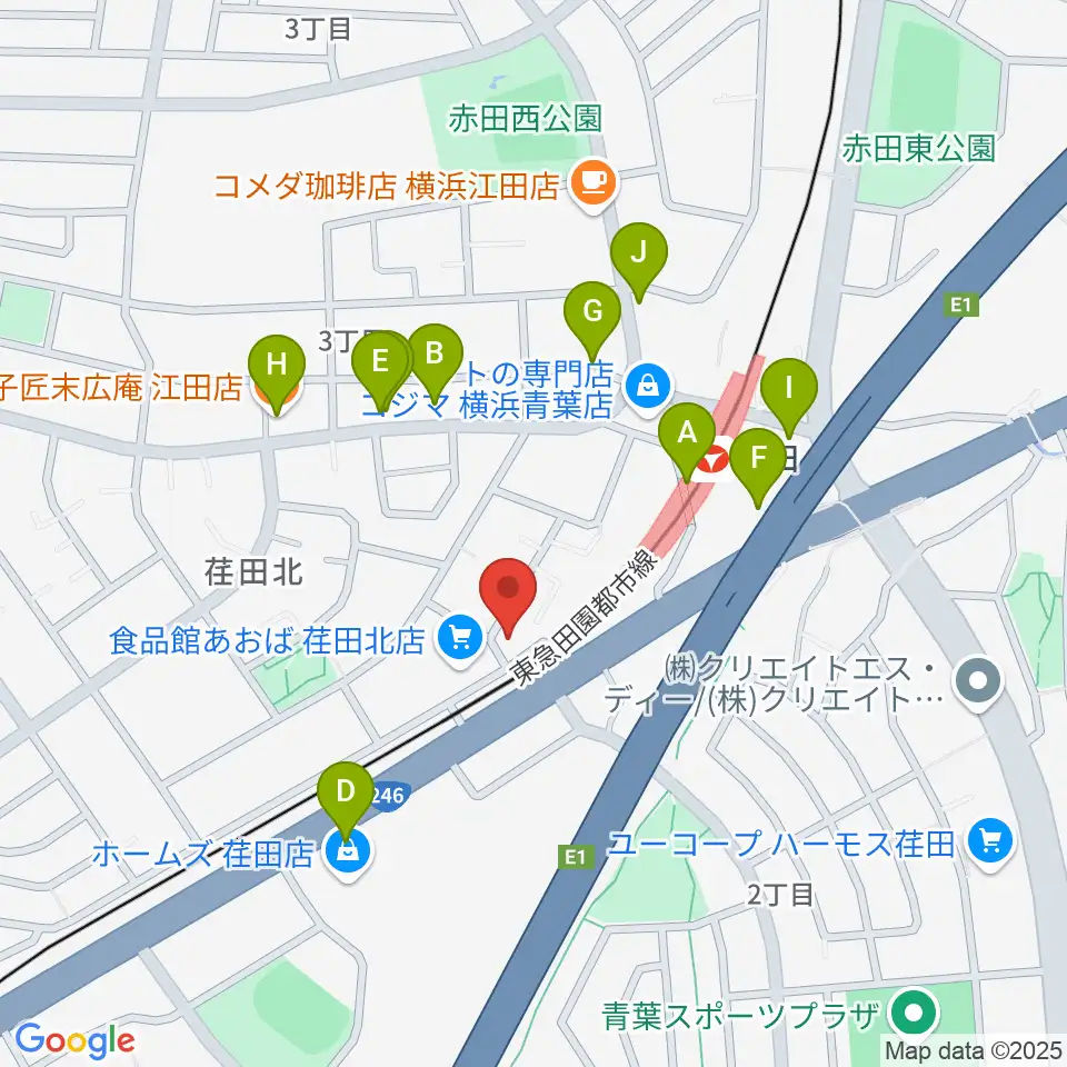 音気楽工房周辺のファミレス・ファーストフード一覧地図
