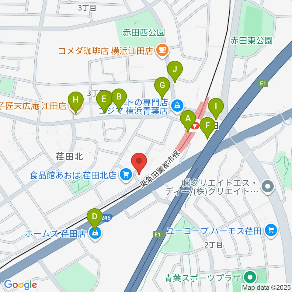 音気楽工房周辺のファミレス・ファーストフード一覧地図