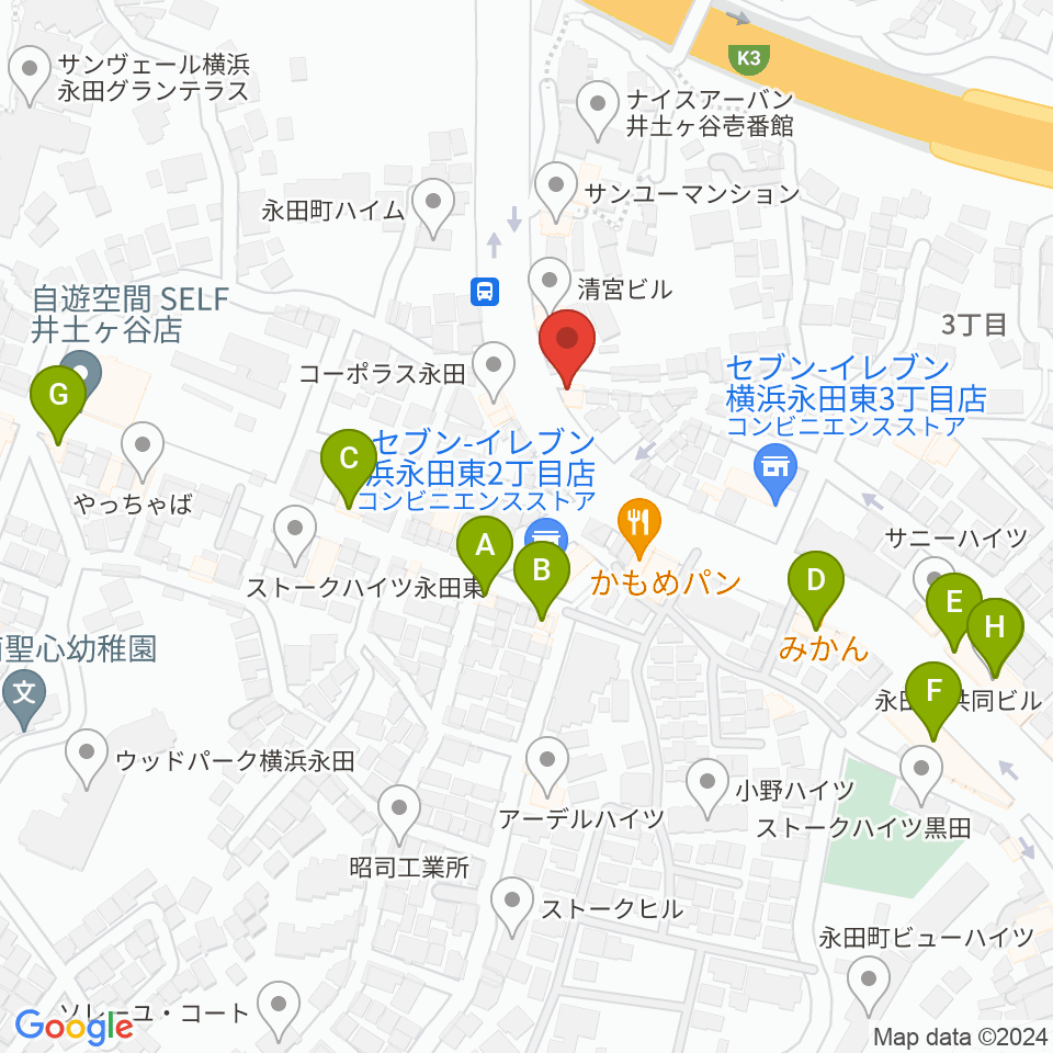 アダチ音研 ドラム義塾周辺のファミレス・ファーストフード一覧地図