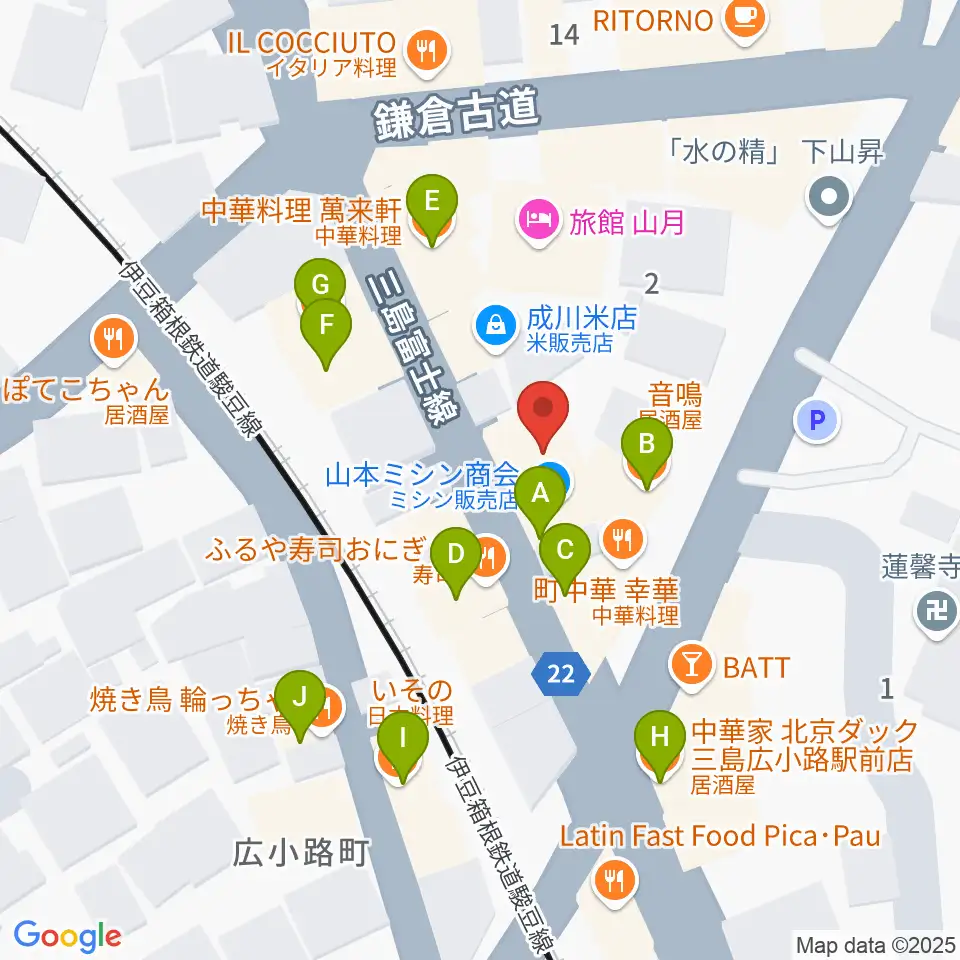 ゴリラハウス周辺のファミレス・ファーストフード一覧地図