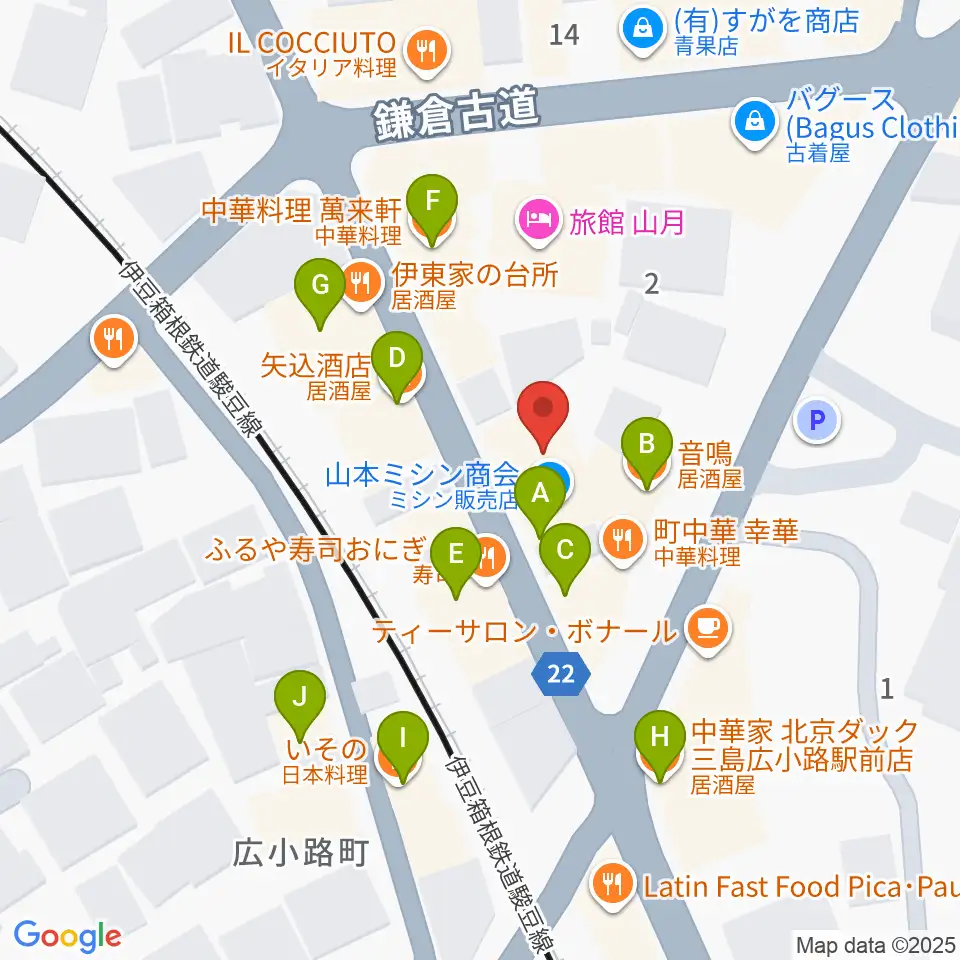 ゴリラハウス周辺のファミレス・ファーストフード一覧地図