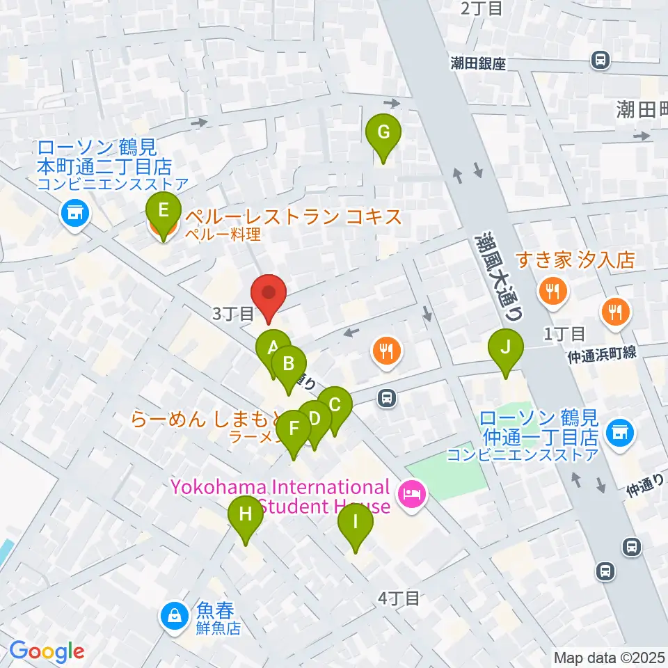 カルチャースクール・ビーム周辺のファミレス・ファーストフード一覧地図