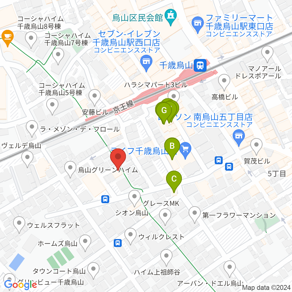 イナモリ・メソッド研究会 東京本部教室周辺のファミレス・ファーストフード一覧地図