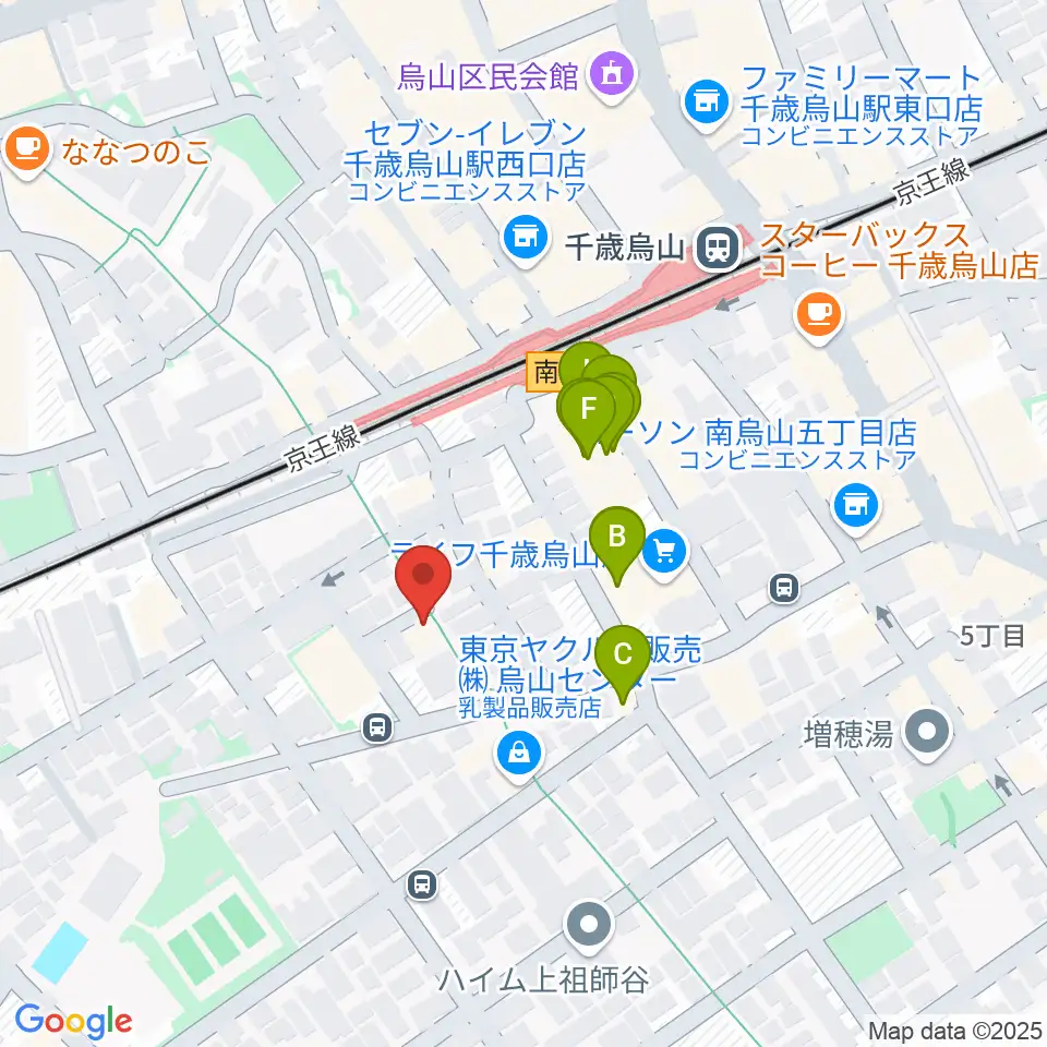 イナモリ・メソッド研究会 東京本部教室周辺のファミレス・ファーストフード一覧地図