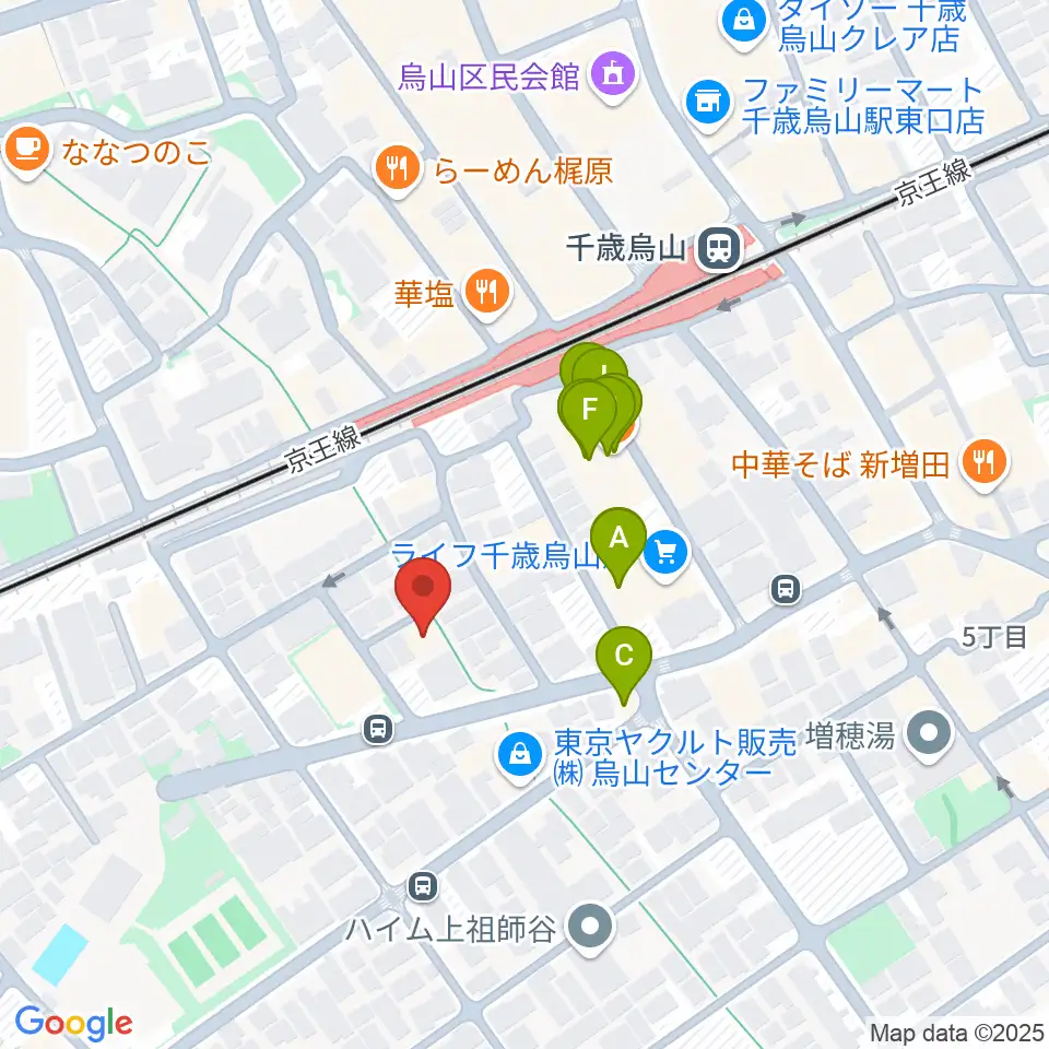 イナモリ・メソッド研究会 東京本部教室周辺のファミレス・ファーストフード一覧地図