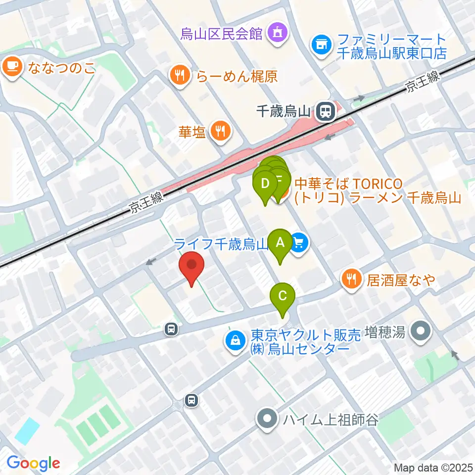 イナモリ・メソッド研究会 東京本部教室周辺のファミレス・ファーストフード一覧地図