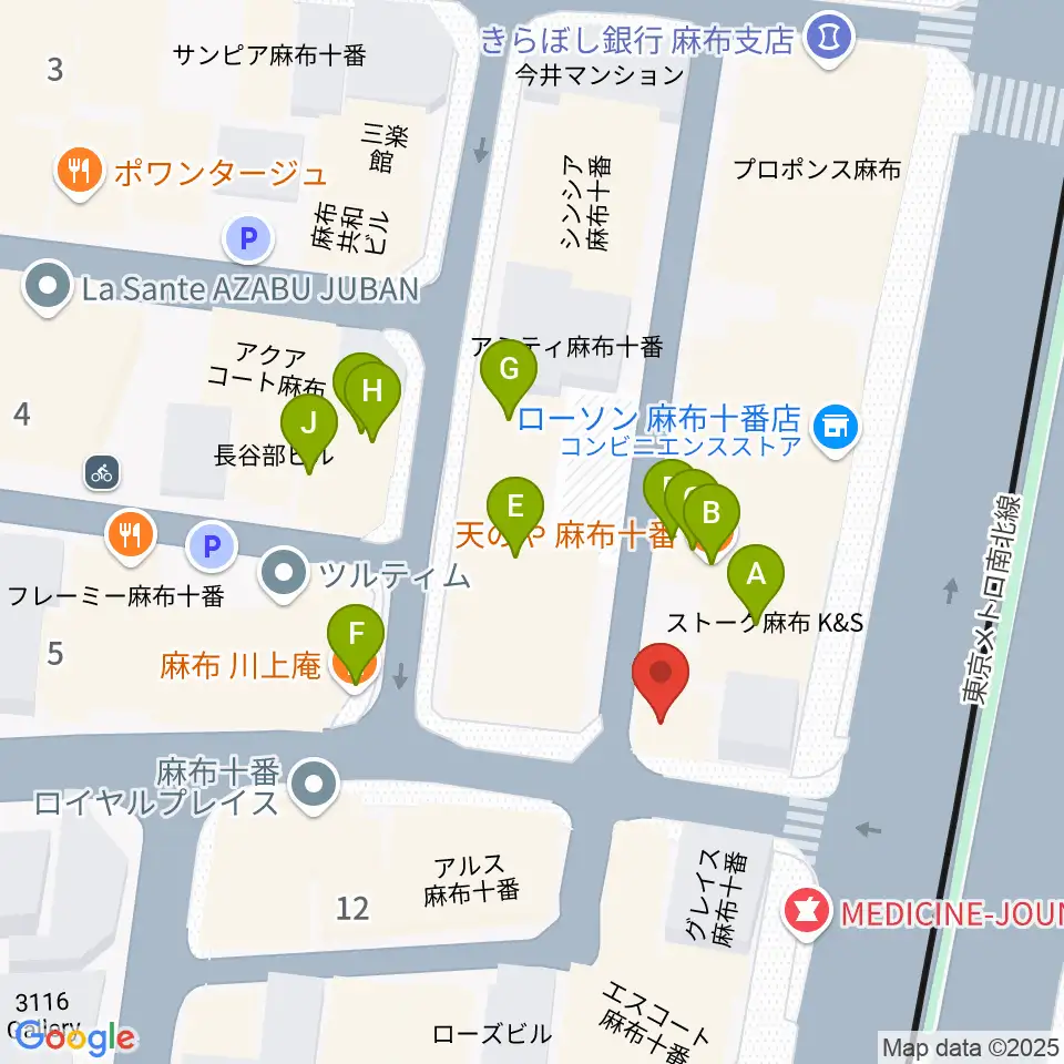 GAMP SOUND STUDIO周辺のファミレス・ファーストフード一覧地図
