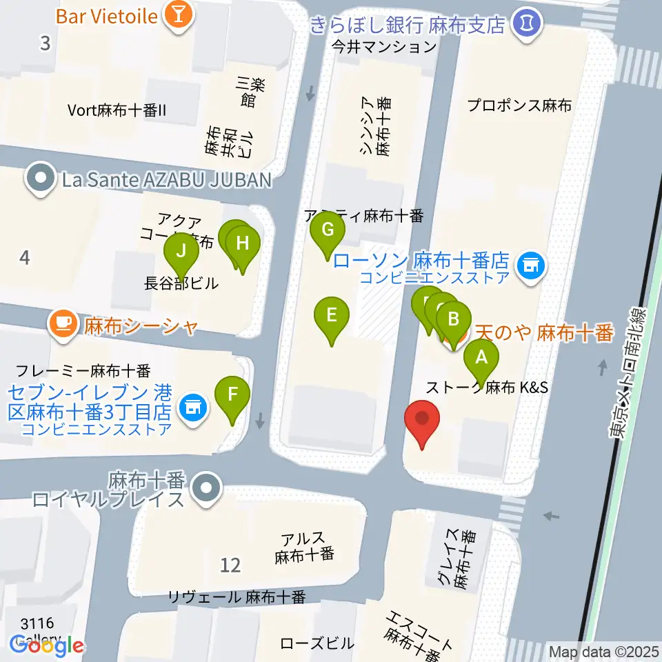 GAMP SOUND STUDIO周辺のファミレス・ファーストフード一覧地図