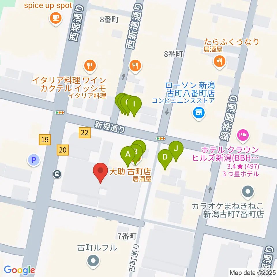 国際音楽・ダンス・エンタテイメント専門学校周辺のファミレス・ファーストフード一覧地図