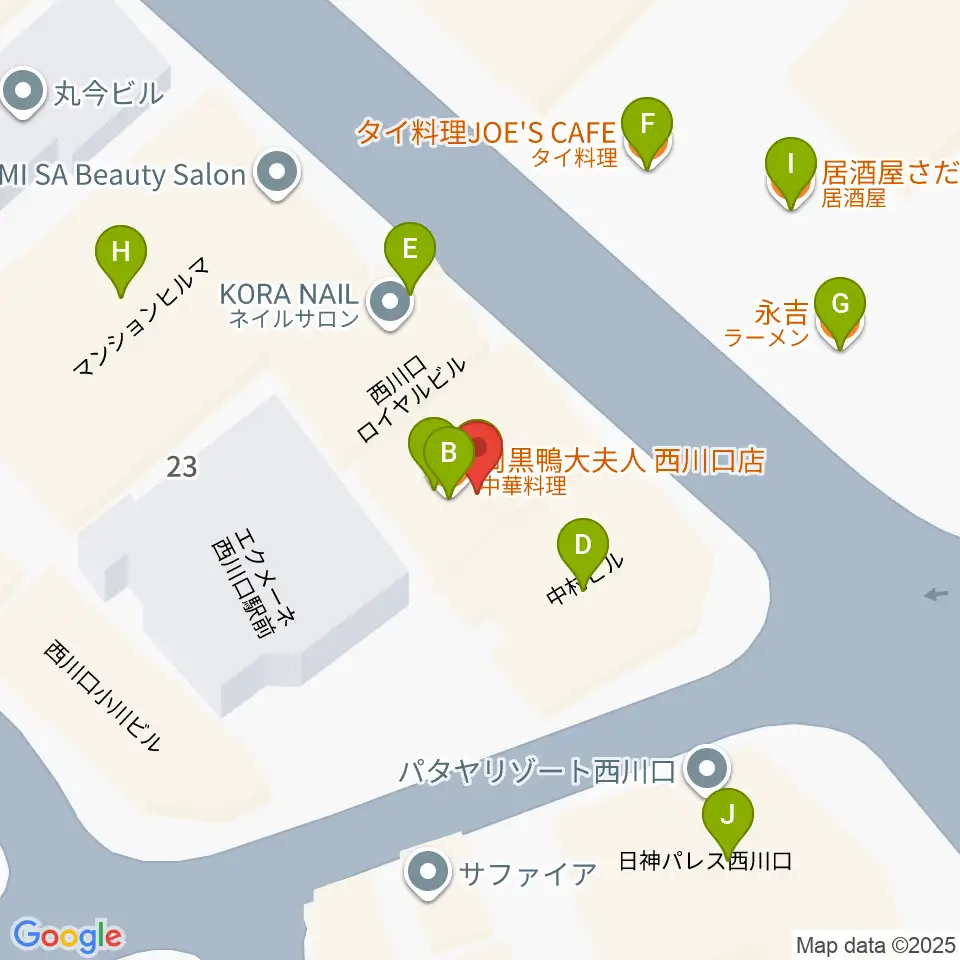 エムズパーカッションラボ周辺のファミレス・ファーストフード一覧地図