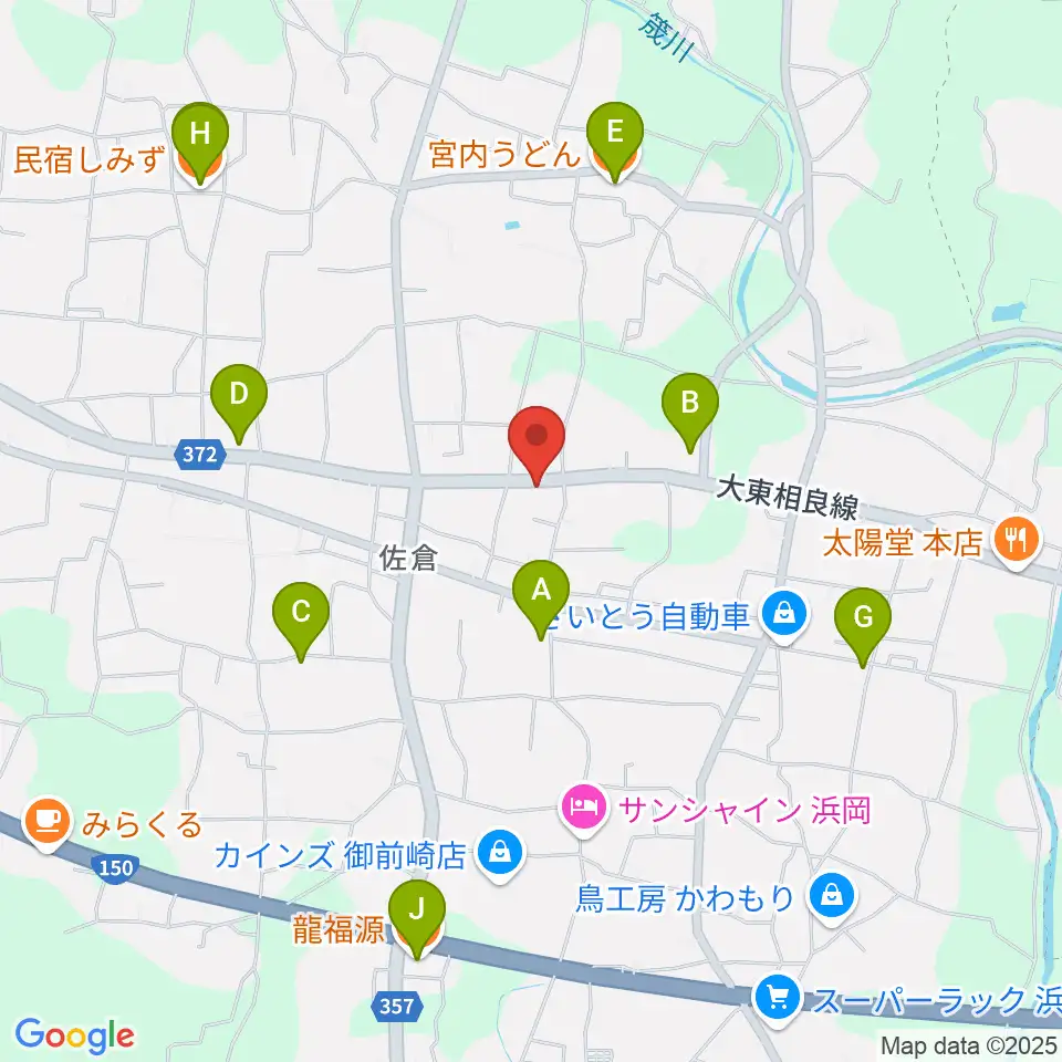 スタジオファーミング周辺のファミレス・ファーストフード一覧地図