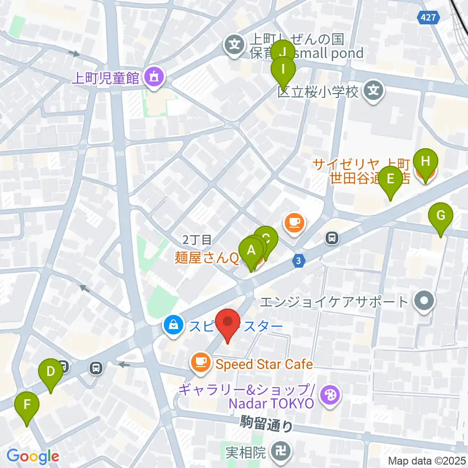 ハイエースサウンドシステムズ周辺のファミレス・ファーストフード一覧地図