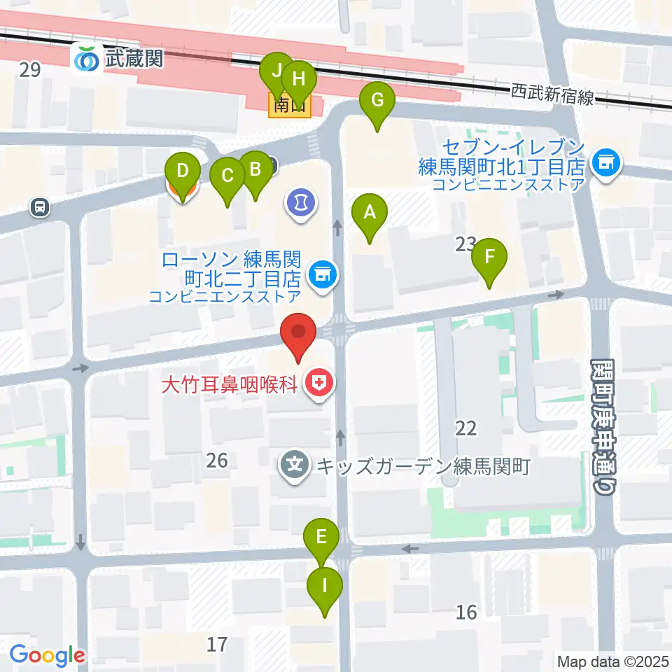 スタヂオワイズ周辺のファミレス・ファーストフード一覧地図