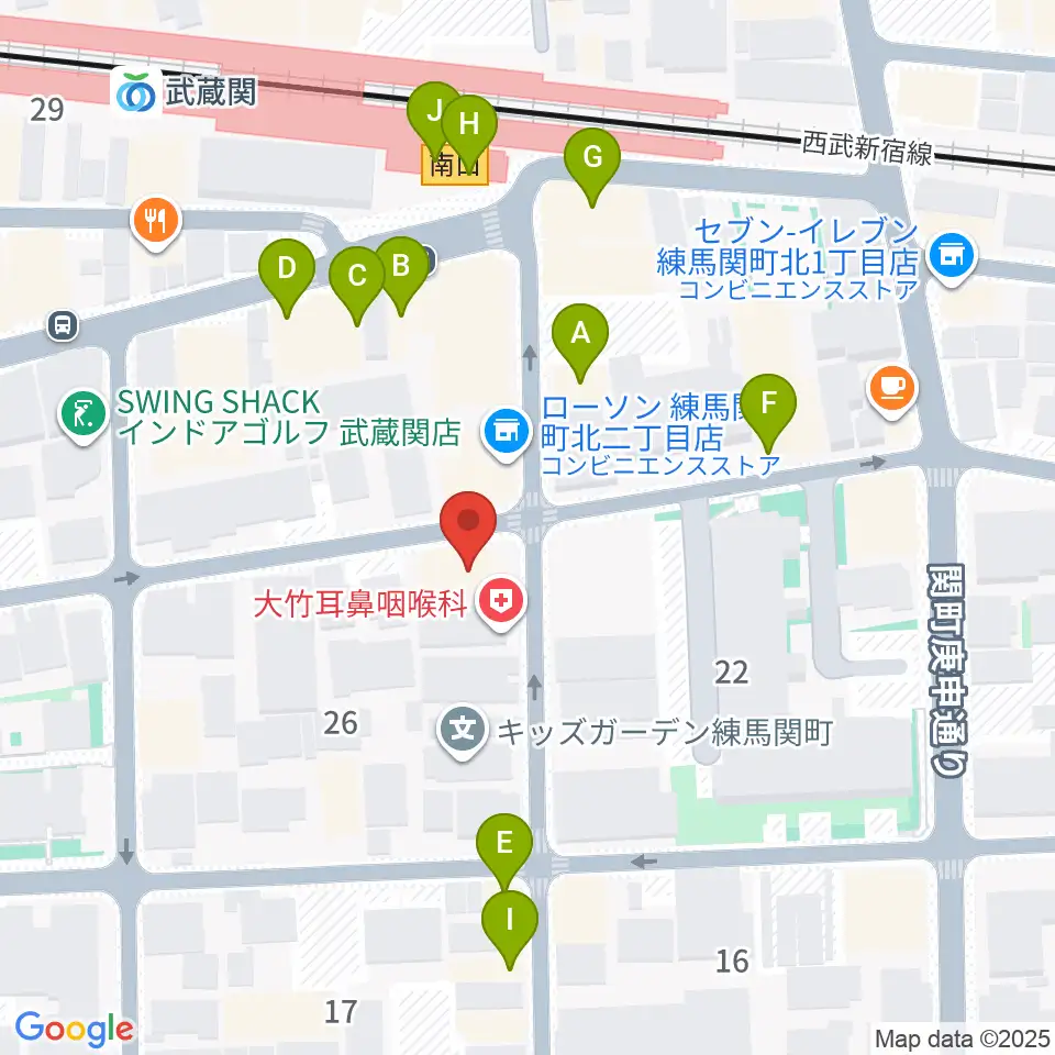 スタヂオワイズ周辺のファミレス・ファーストフード一覧地図