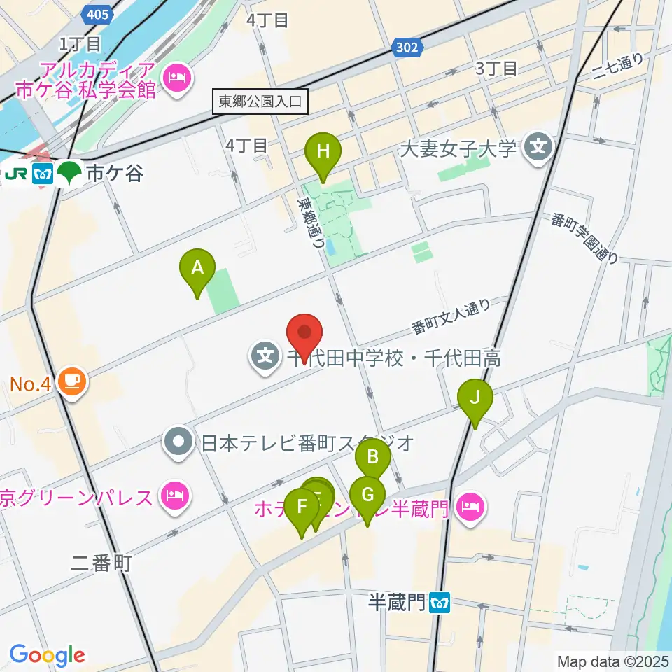 東京ビジュアルアーツ周辺のファミレス・ファーストフード一覧地図