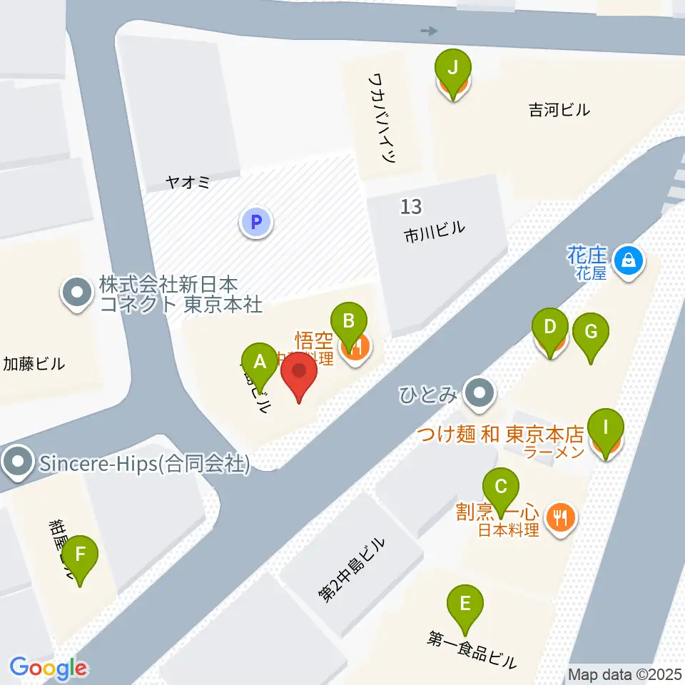 竹ノ塚STUDIO ICC周辺のファミレス・ファーストフード一覧地図