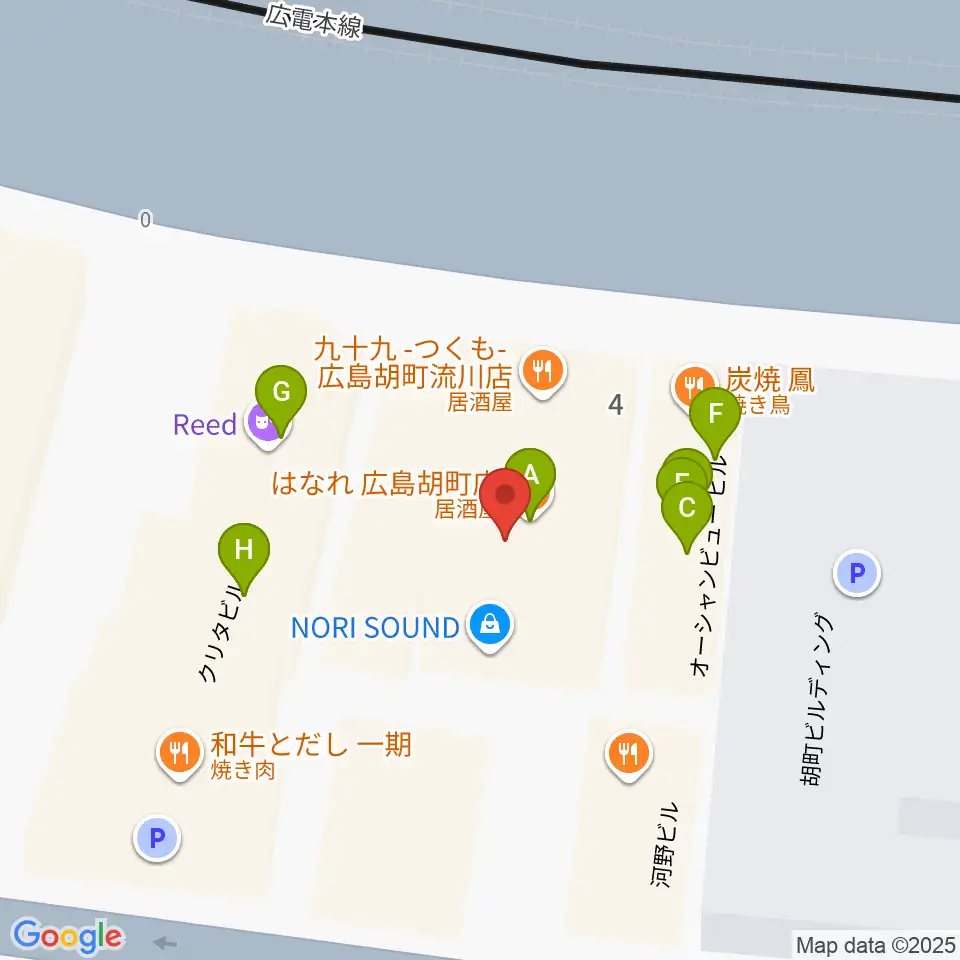 NORI SOUND周辺のファミレス・ファーストフード一覧地図