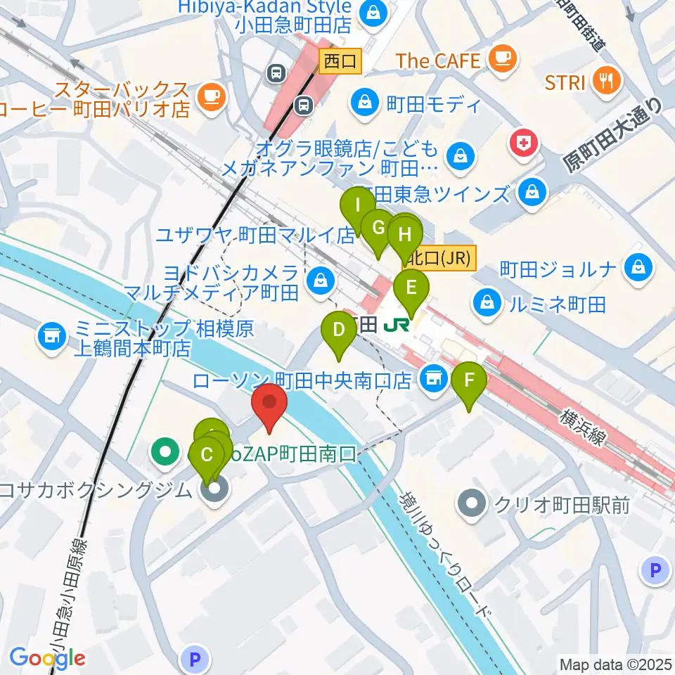 ゲートウェイスタジオ町田店周辺のファミレス・ファーストフード一覧地図