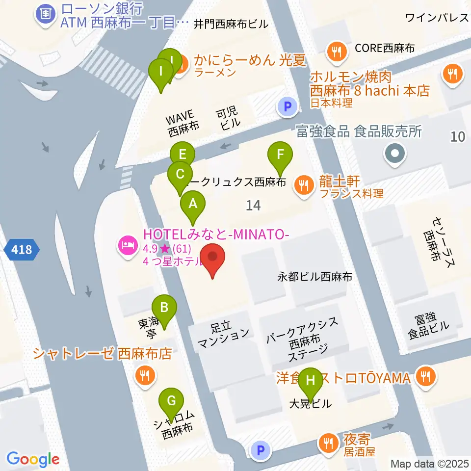 LAB recorders周辺のファミレス・ファーストフード一覧地図