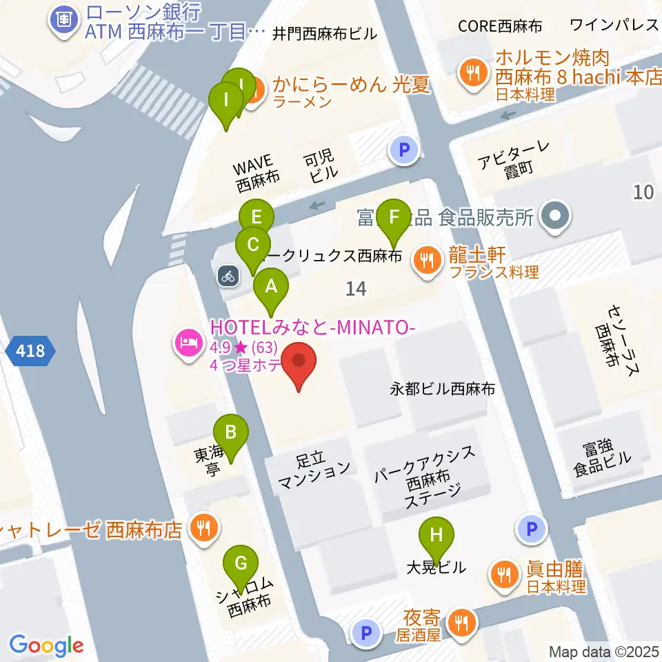 LAB recorders周辺のファミレス・ファーストフード一覧地図