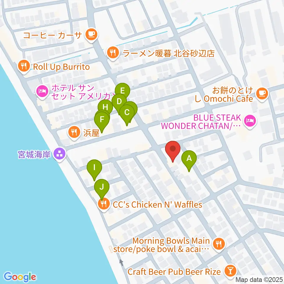 SPREAD SOUND スプレッドサウンド周辺のファミレス・ファーストフード一覧地図