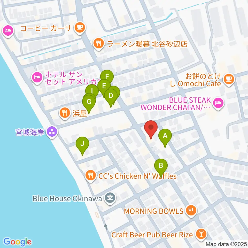 SPREAD SOUND スプレッドサウンド周辺のファミレス・ファーストフード一覧地図