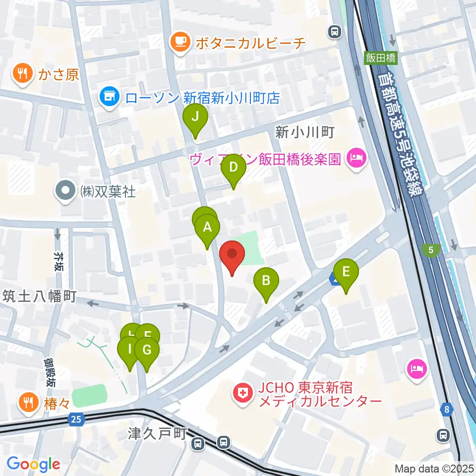 神南スタジオ周辺のファミレス・ファーストフード一覧地図