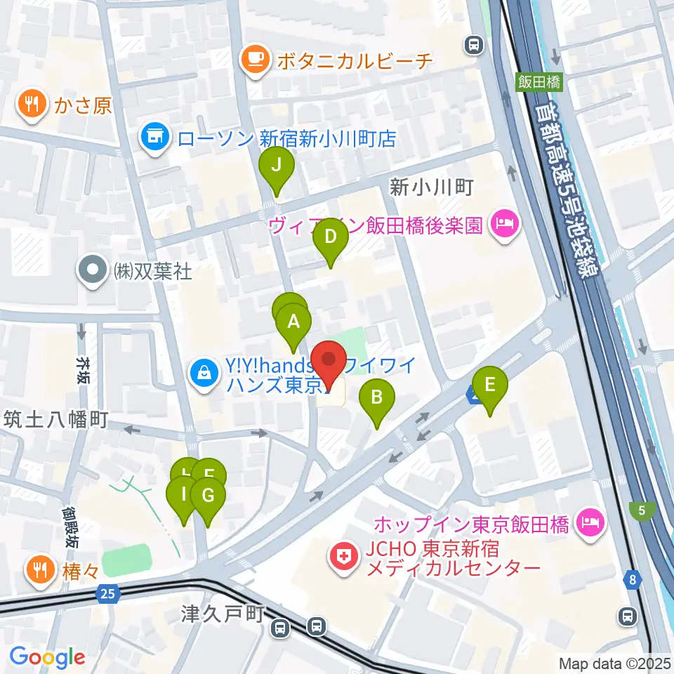 神南スタジオ周辺のファミレス・ファーストフード一覧地図
