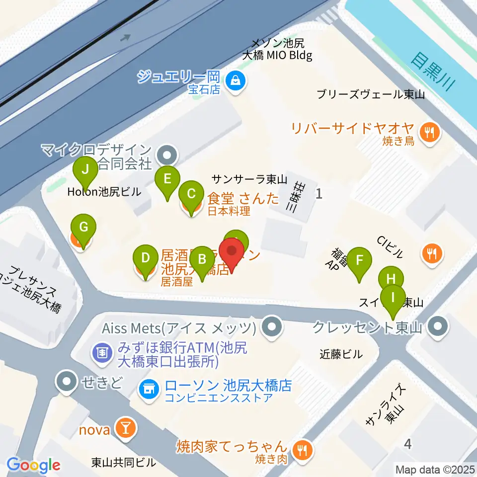 プライムサウンドスタジオ フォーム周辺のファミレス・ファーストフード一覧地図