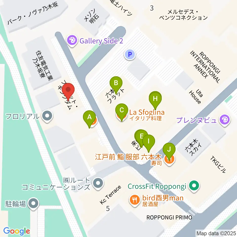 プラネットキングダム周辺のファミレス・ファーストフード一覧地図