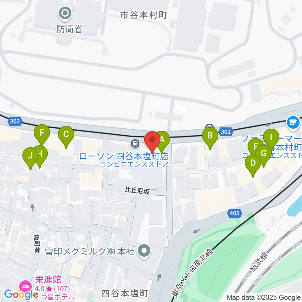 スタジオ サウンドバレイ周辺のファミレス・ファーストフード一覧地図