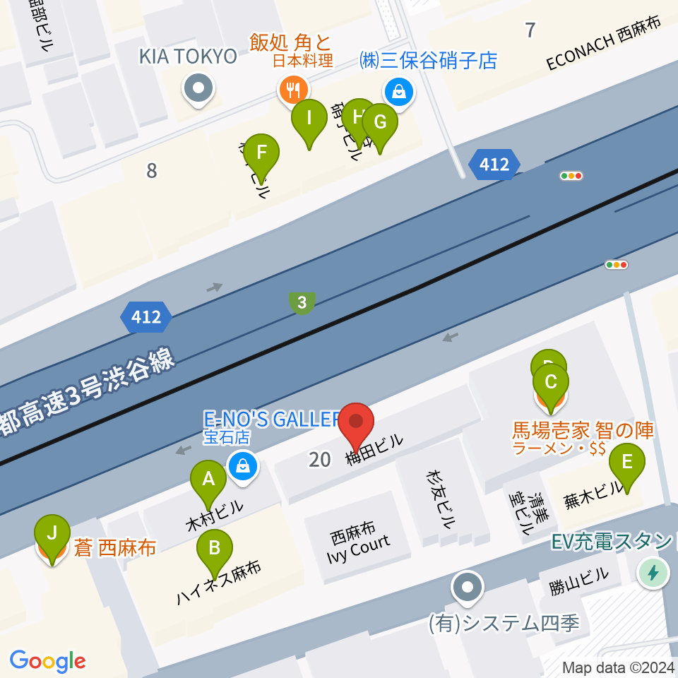 エンドレスエコー周辺のファミレス・ファーストフード一覧地図