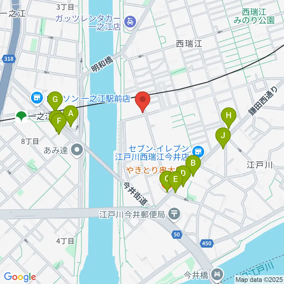 青葉ピアノ周辺のファミレス・ファーストフード一覧地図