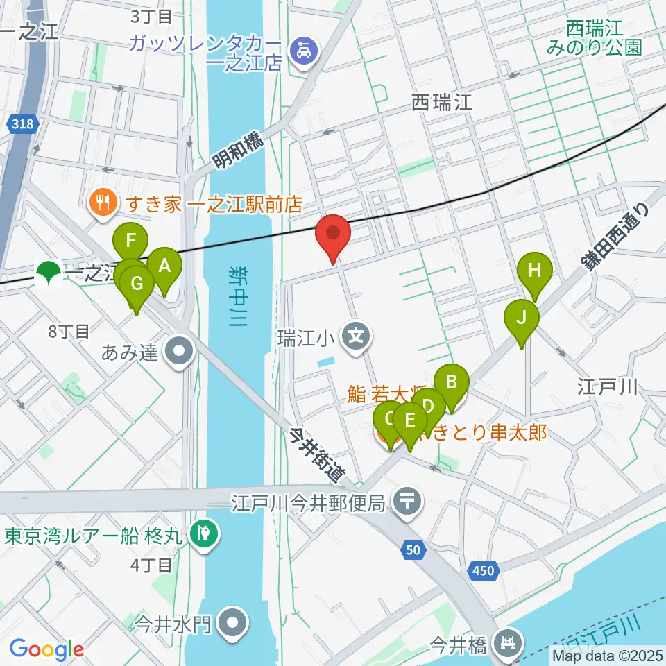 青葉ピアノ周辺のファミレス・ファーストフード一覧地図