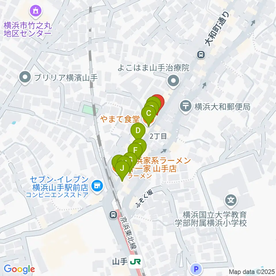 ELMORE（エルモア）周辺のファミレス・ファーストフード一覧地図