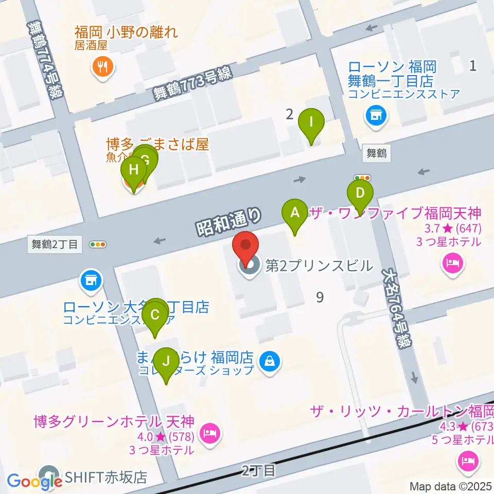 イズタ・バイオリン周辺のファミレス・ファーストフード一覧地図