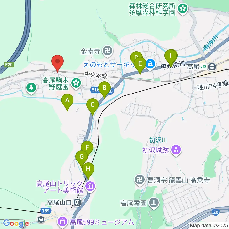ハイリーズ 小口径ドラム工房周辺のファミレス・ファーストフード一覧地図