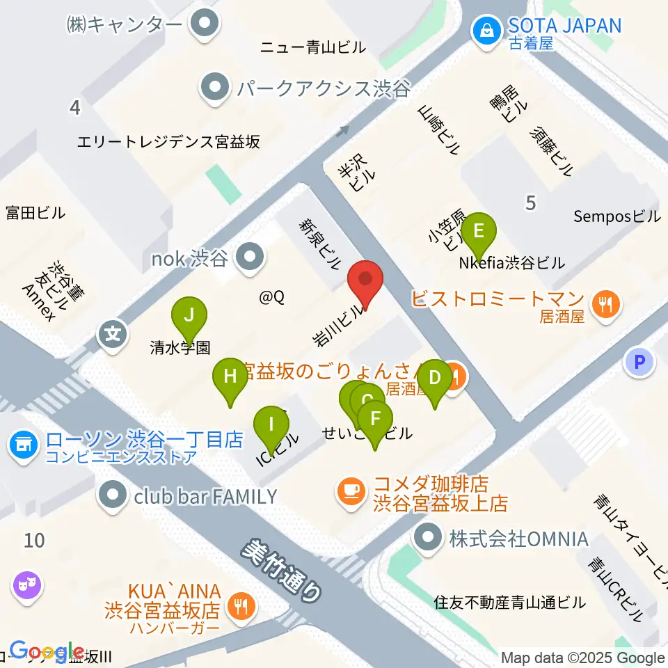 ネロ楽器周辺のファミレス・ファーストフード一覧地図