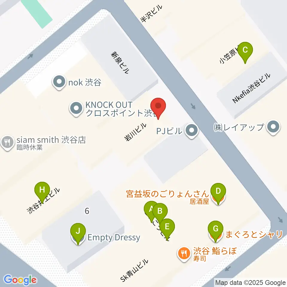 ネロ楽器周辺のファミレス・ファーストフード一覧地図