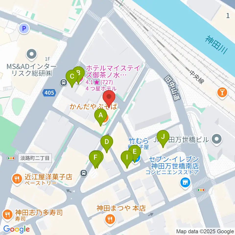 アムトランス周辺のファミレス・ファーストフード一覧地図