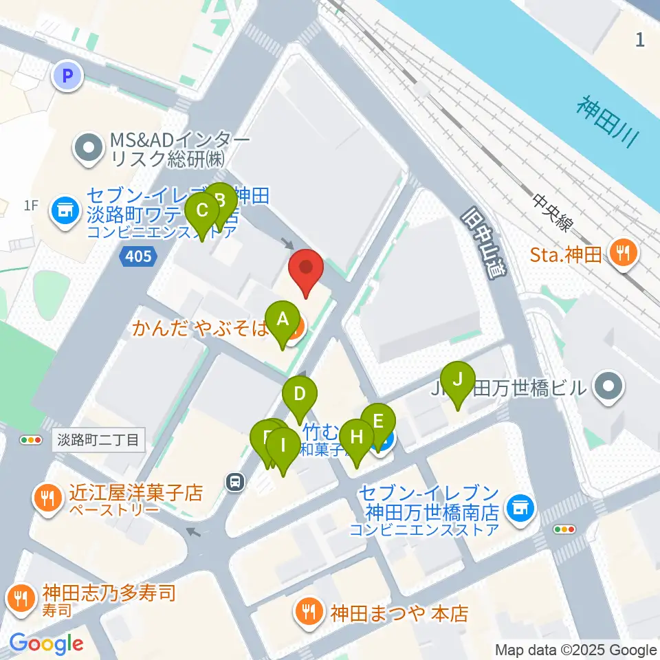 アムトランス周辺のファミレス・ファーストフード一覧地図