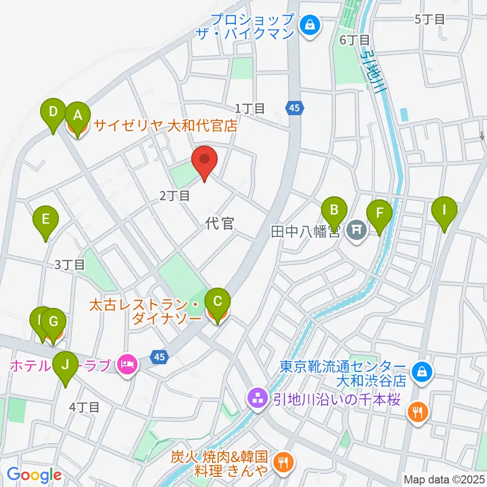 Gottsu周辺のファミレス・ファーストフード一覧地図