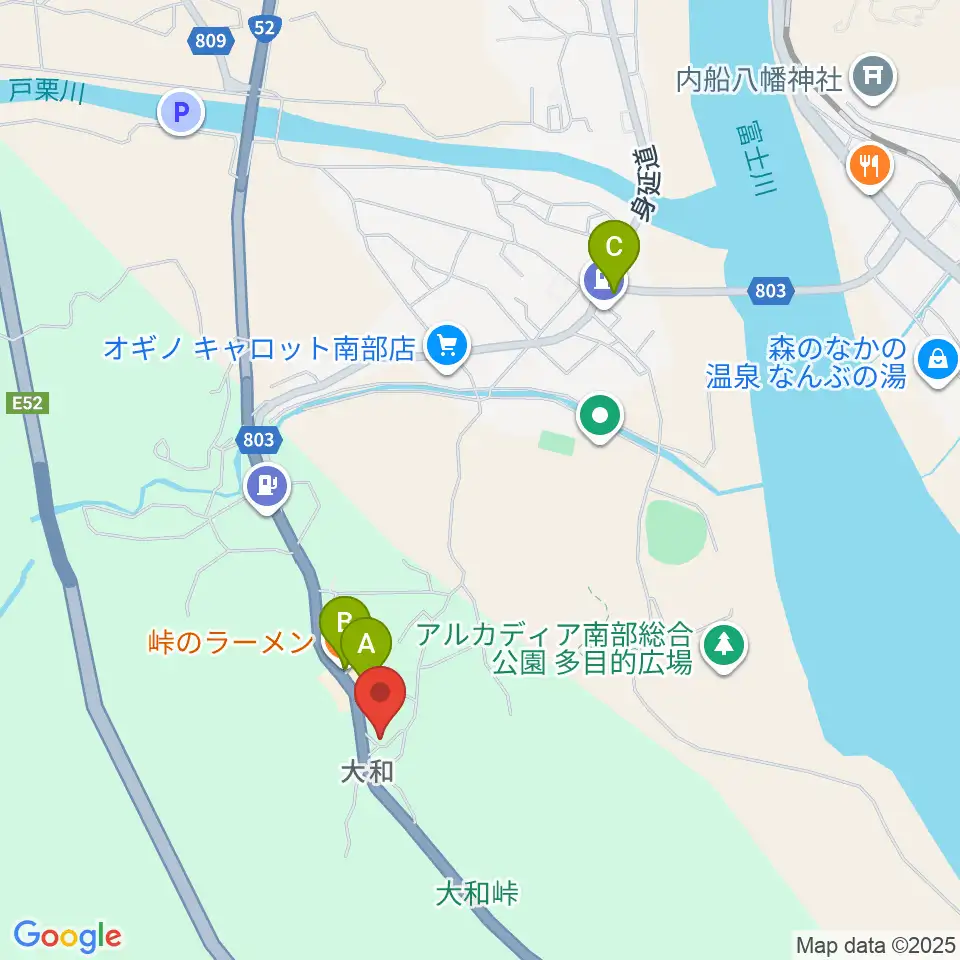 ギターリペア F-ROOTS周辺のファミレス・ファーストフード一覧地図