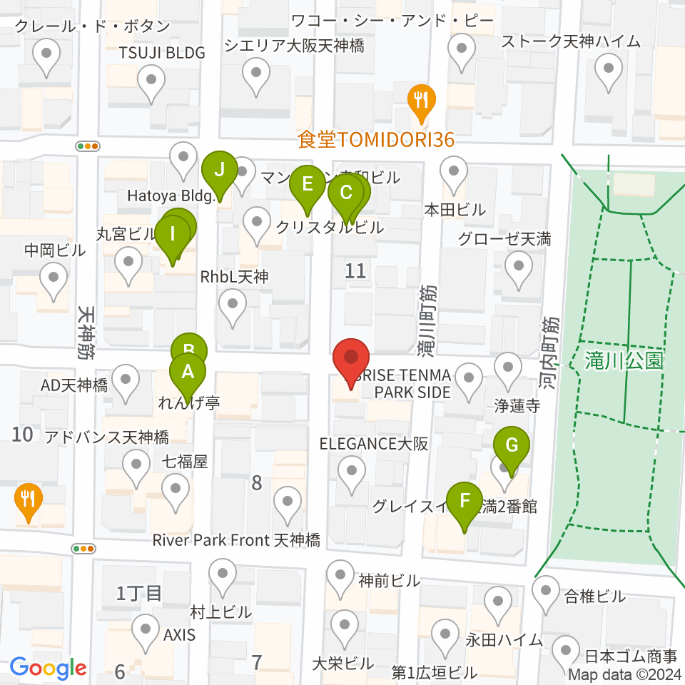 アトリエやまぐち周辺のファミレス・ファーストフード一覧地図