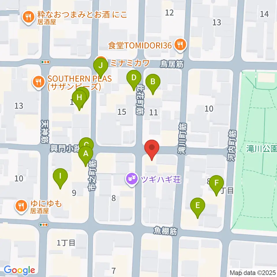 アトリエやまぐち周辺のファミレス・ファーストフード一覧地図